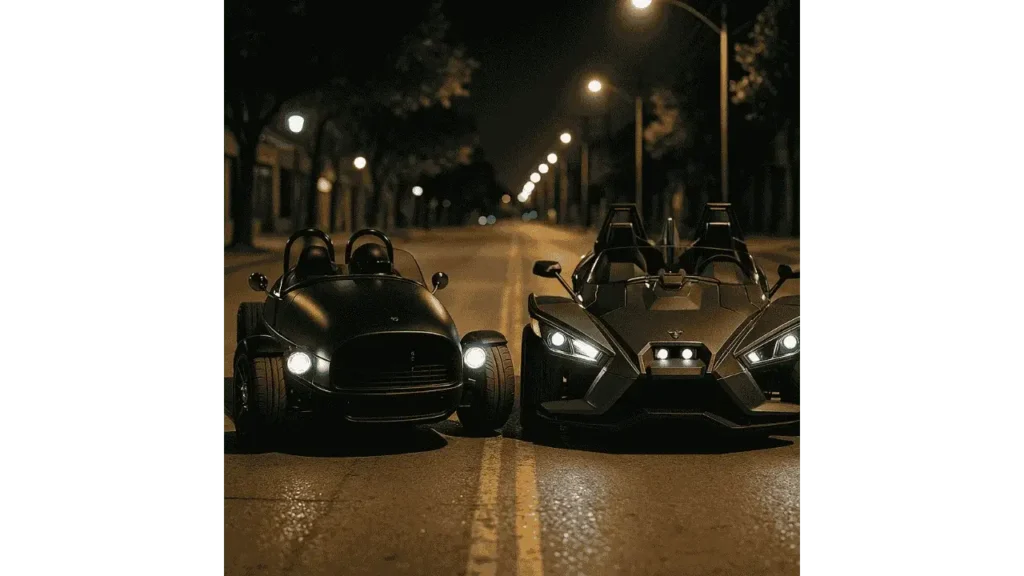 Polaris Slingshot vs Vanderhall.
