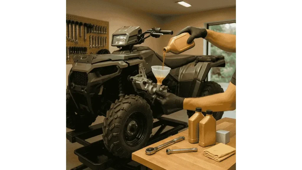 What is the Oil Capacity of the Polaris Sportsman 570.